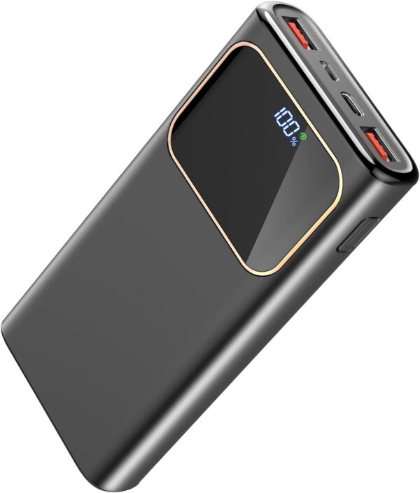 Coucur Power Bank 20000mAh, Portable Charger 22.5W Fast Charging PD3.0 QC4.0 PowerBank USB C Input & Output, 2024 NEW Battery Pack With LCD Display for iPhone, Samsung, Huawei, iPad, Tablets and More